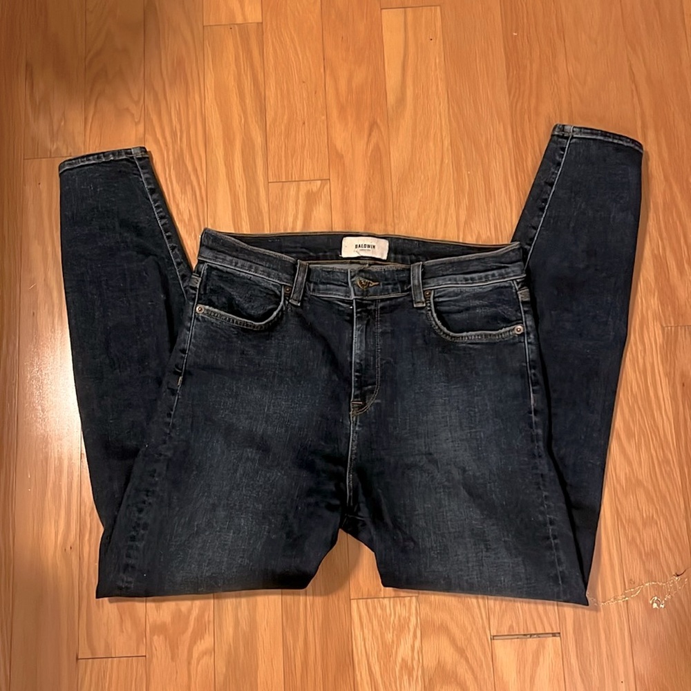 Baldwin Dark Wash High Rise Skinny Jeans